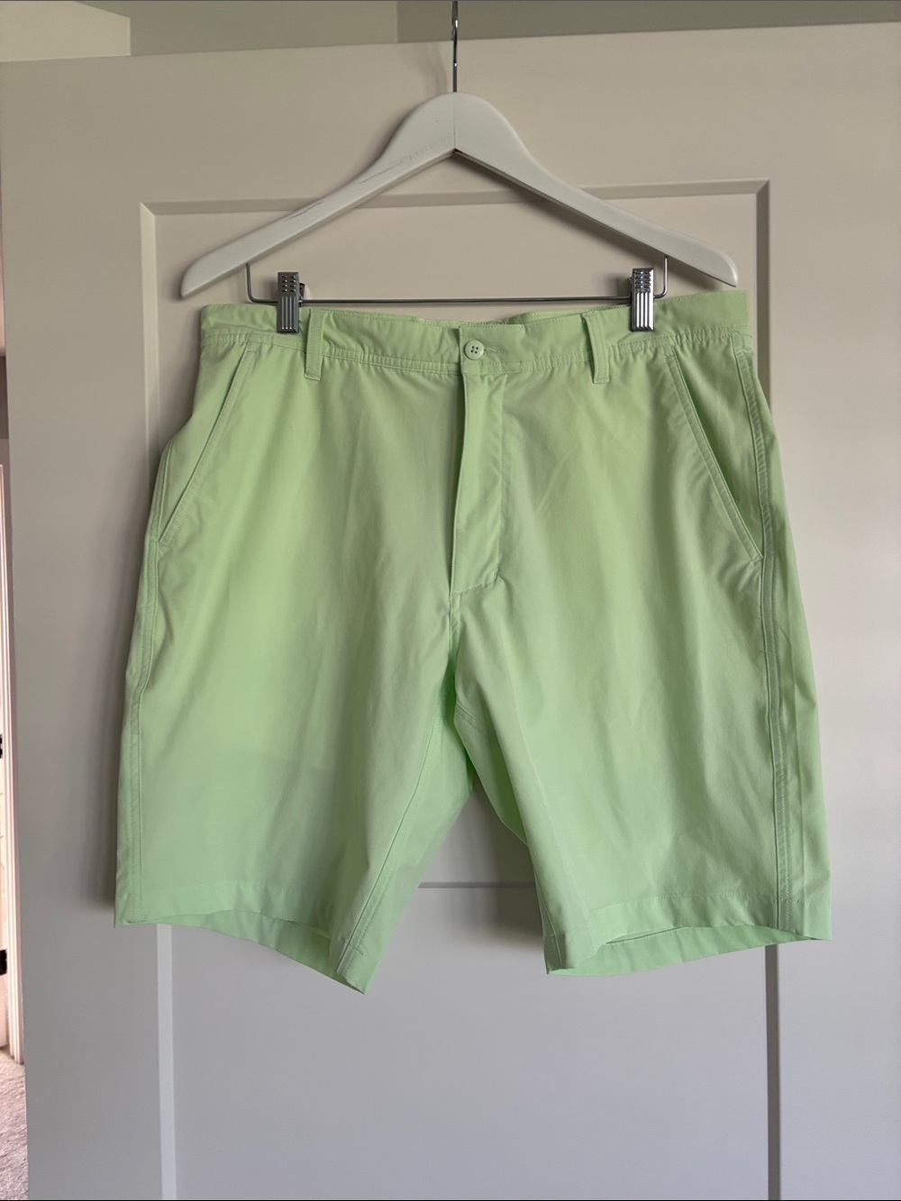 FootJoy Light Lime Flat-Front Golf Shorts